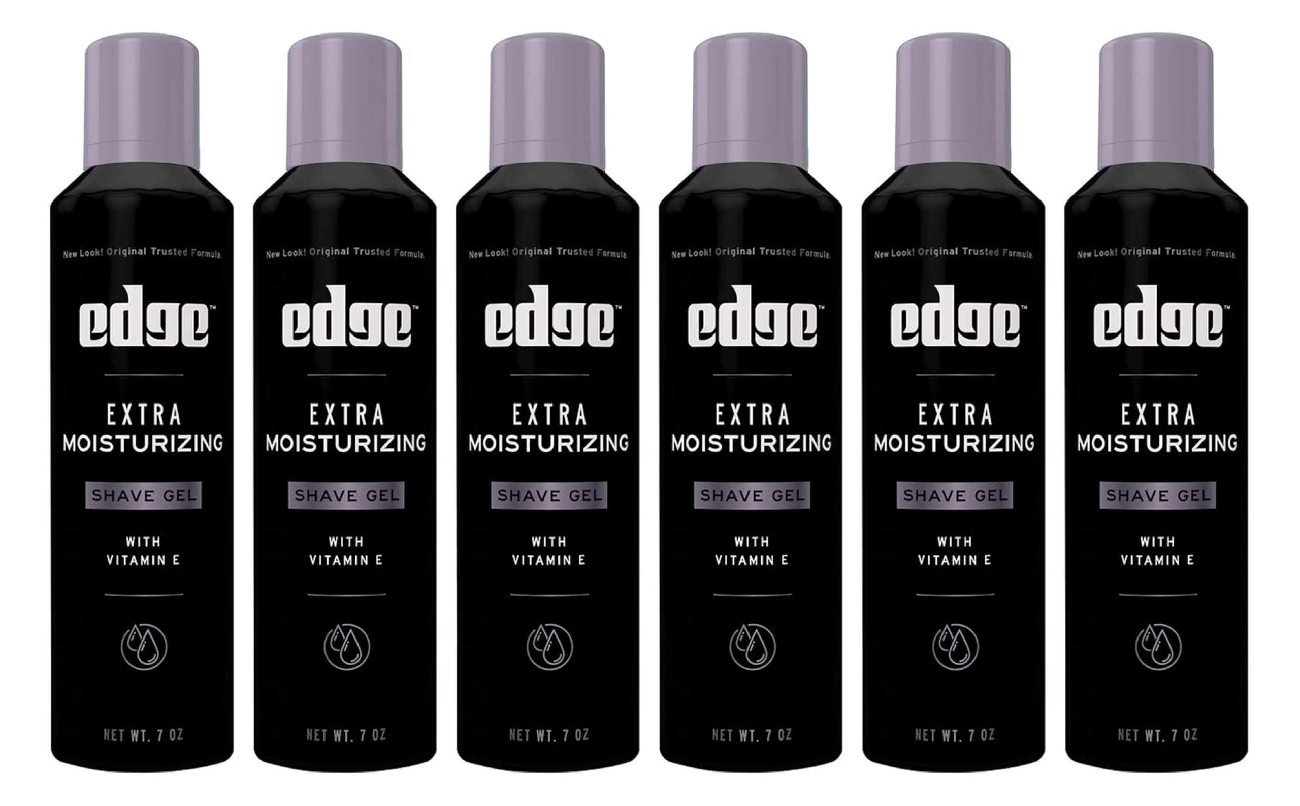 Edge Extra Moisturizing with Vitamin E Shave Gel 7 oz (Pack of 6)