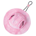 Pet hat with Ear Holes Sunscreen Baseball Cap Suitable for Small and Medium-Sized Dogs Outdoor Climbing hat in Summer Pet Products (Pink, Medium)