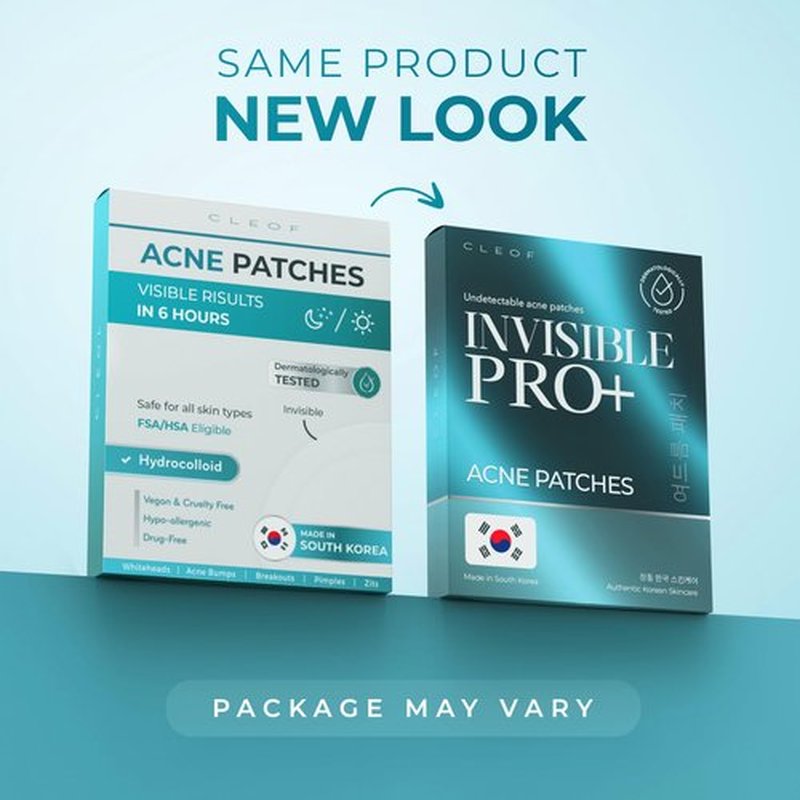 Hydrocolloid Pimple Patches (Made in Korea) FSA/HSA Eligible - Vegan, Hypoallergenic, Cruelty-Free Acne Circle Stickers for Overnight Use, for Zits, Spots, Pimples, Whiteheads (46 Count, Mixed Sizes)