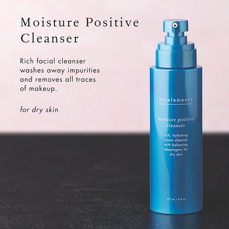 Bioelements Moisture Positive Cleanser - Hydrating Facial Cleanser for Dry Skin - 6 fl oz | Vegan & Cruelty-Free