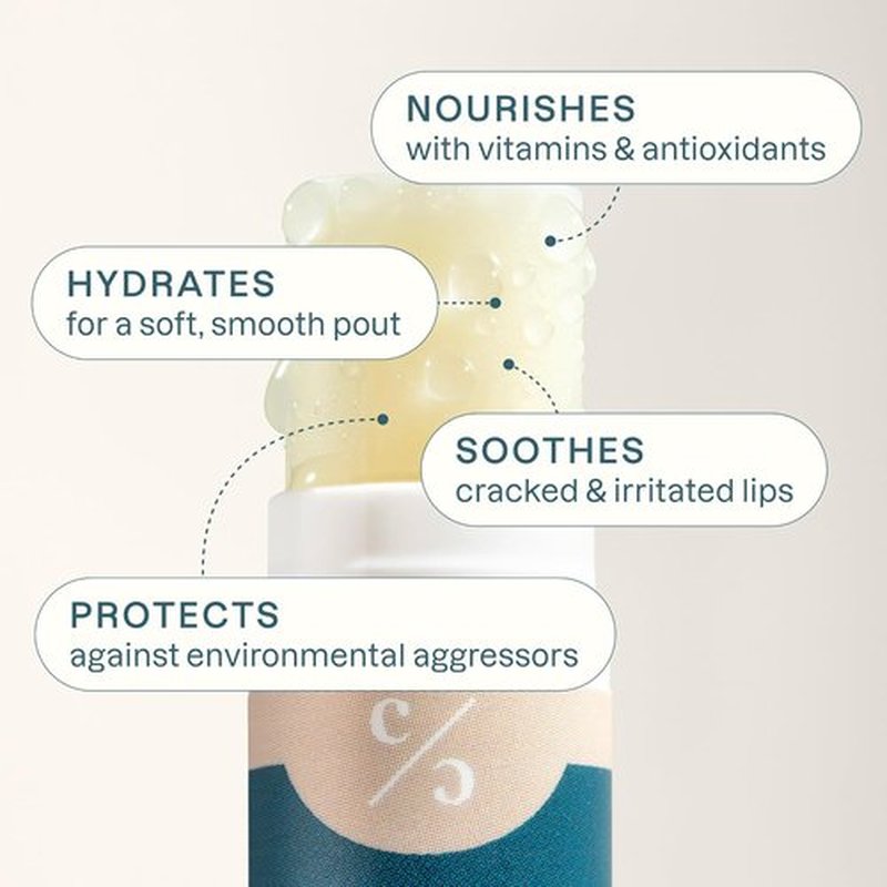 Cliganic Organic Lip Balm Set - 100% Natural Hydrating Moisturizer | 6 Flavors for Dry Cracked Lips