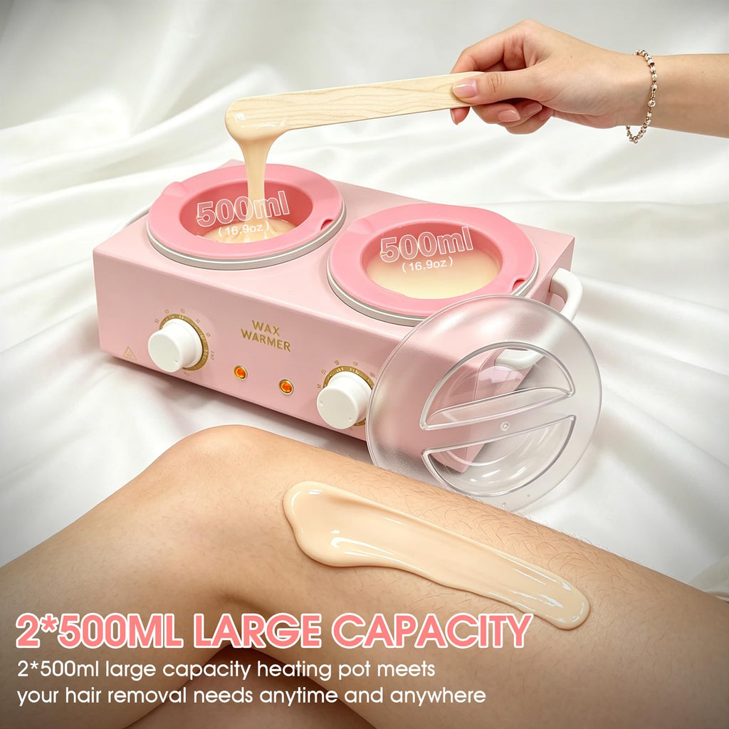 Wax Warmer for Hair Removal, Double Wax Pot