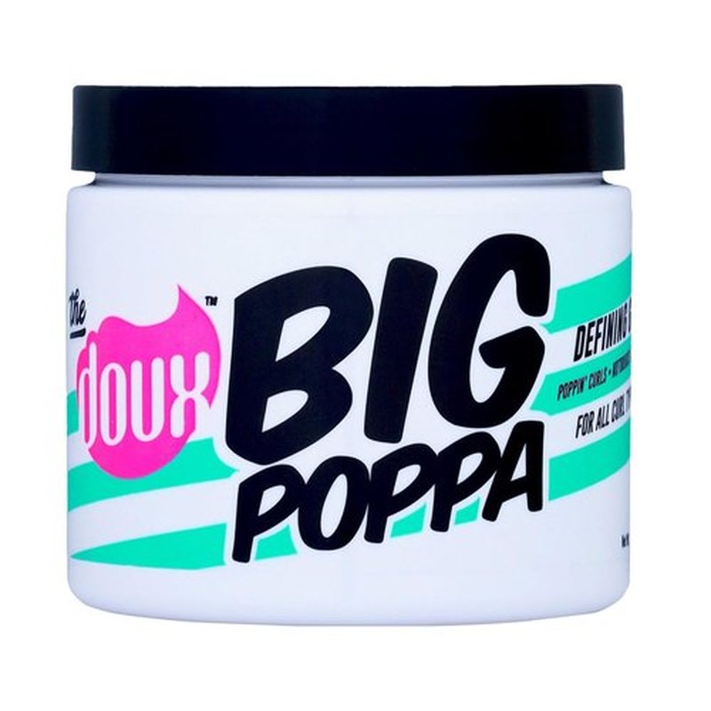 Doux BIG POPPA Curl Defining Gel - Frizz Control & Shine with Babassu Oil for Soft Hold | 8 oz