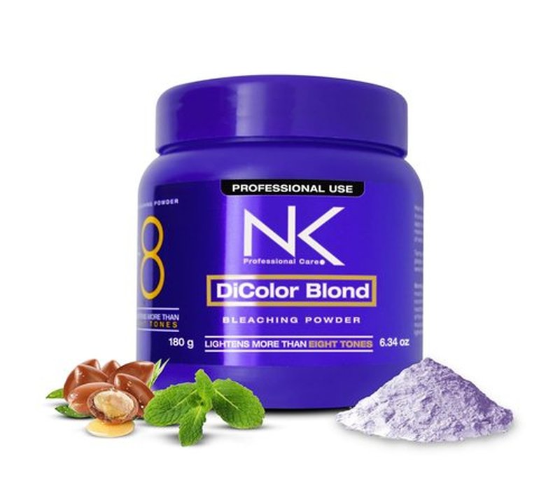 NK Professional Care DiColor Blonde - Bleaching Powder | Lightens Hair Up to 8 Shades | 180g