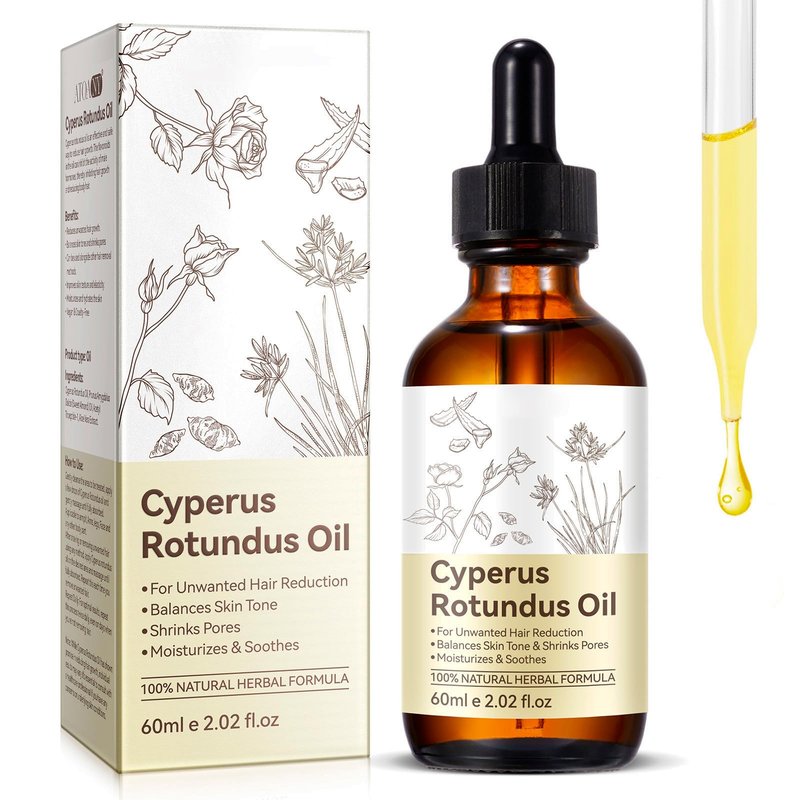 Nyloriaine Cyperus Rotundus Oil for Hair Removal 60ml, Natural Herbal Hair Care Oil for Post Hair Removal Use, Moisturizes & Soothes Skin, Helps Improve Skin Appearance, For All Skin Types