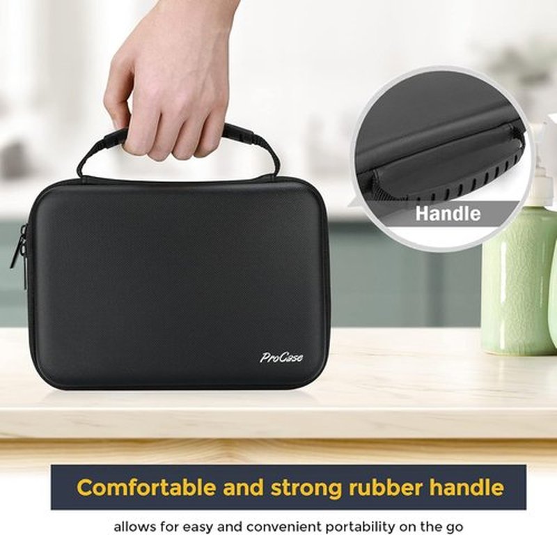 ProCase Hard Carrying Case for Norelco Multigroom Series 7000 | Black Electric Trimmer Storage Solution