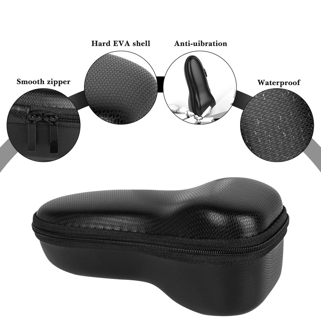 Linkidea Shaver Travel Case Compatible with Philips Norelco 5000 7000 & Braun Series 3, Portable Hard Shell Organizer with Mesh Pocket, Electric Shaver Carrying Case for Travel Business