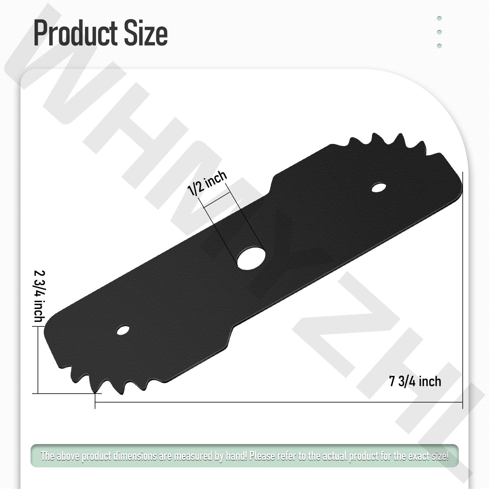 WHMYZHL (6 Pack) EB-007 7-1/2" Edge Hog Heavy Compatible with Black Decker LE750 LE710 LE760FF LE760/Craftsman CMEED400 String Trimmer/Edger, Duty Edger Replacement Blades - with 4-Wear Indicators