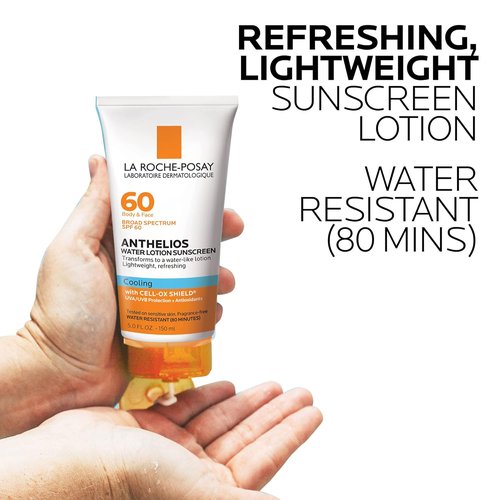 La Roche-Posay Anthelios Sunscreen Lotion - Broad Spectrum SPF 60 & 30 | Fast Absorbing, Oil-Free Formula