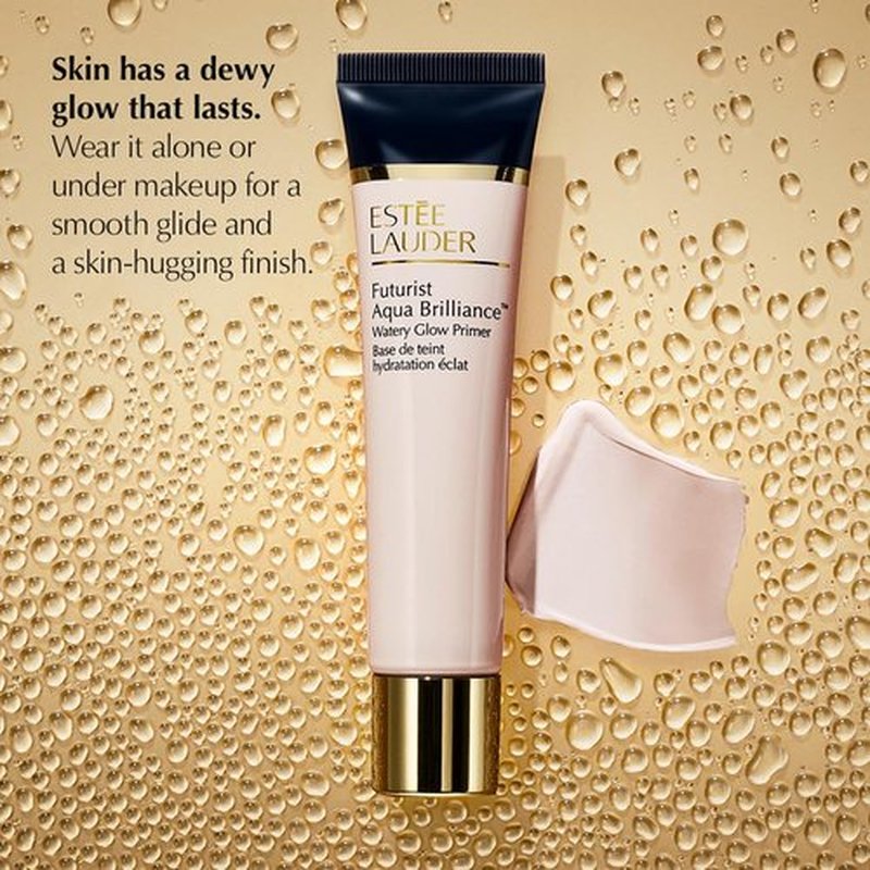 Estée Lauder Futurist Aqua Brilliance Primer - Hydrating Makeup Base with Hyaluronic Acid for Radiant Skin