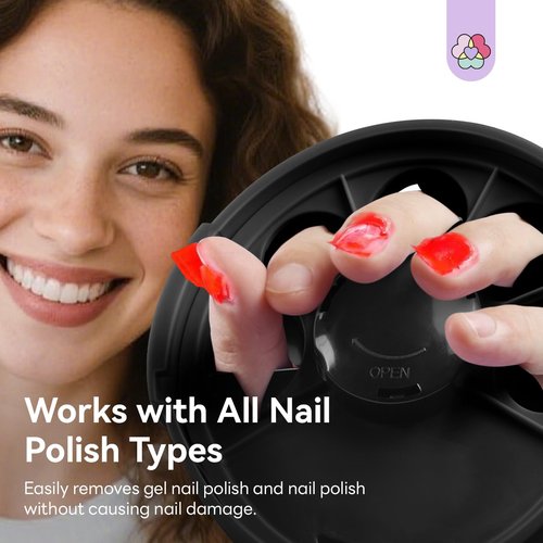 SAVILAND Nail Soaking Bowl: Nail Soaking Bowl & Acetone Nail Polish Remover Gel Nail Polish Remover Machine Gel Polish Removal Electric Soak off Bowl Gel Polish Remover with Cuticle Oil Salon Home
