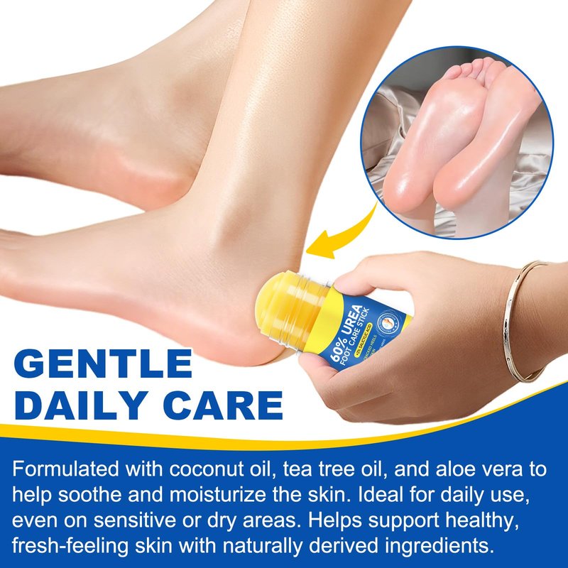 ZIXBMHYJ Urea Foot Cream, Urea Cream 60 Percent for Feet, Foot Cream for Cracked Heels and Dry Skin, Cracked Heel Repair Cream Plus 2% Salicylic Acid, for Calluses and Hard Skin 2PCS