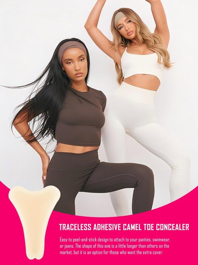 Puerfe Camel Toe Concealer，Seamless Camel Toe Hider, Reusable Anti Camel Toe Sprong Insert, No Camel Toe Underwear Guard-3 pack
