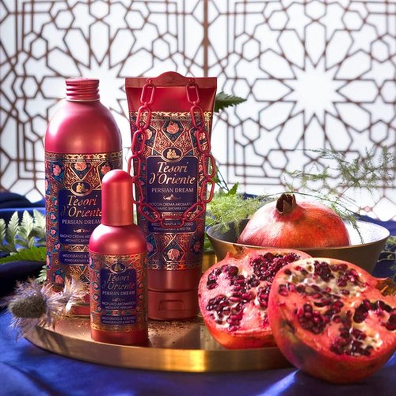 Tesori d'Oriente Persian Dream Bath Cream with Pomegranate, Red Tea 500ml 16.90fl oz