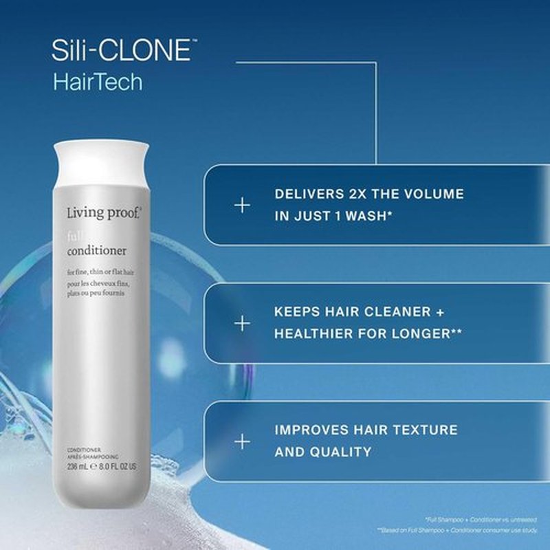 Living Proof Full Conditioner - Volumizing & Moisturizing Formula for Soft, Shiny, Color-Safe Hair