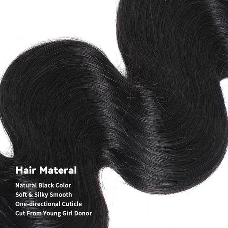 16A Raw Body Wave Bundles Human Hair Bundles Indian Virgin 1 Human Hair Bundles No Tangle Shedding,Triple Lifespan Virgin Hair Extensions (Body Wave 1 bundle, 26 Inch)