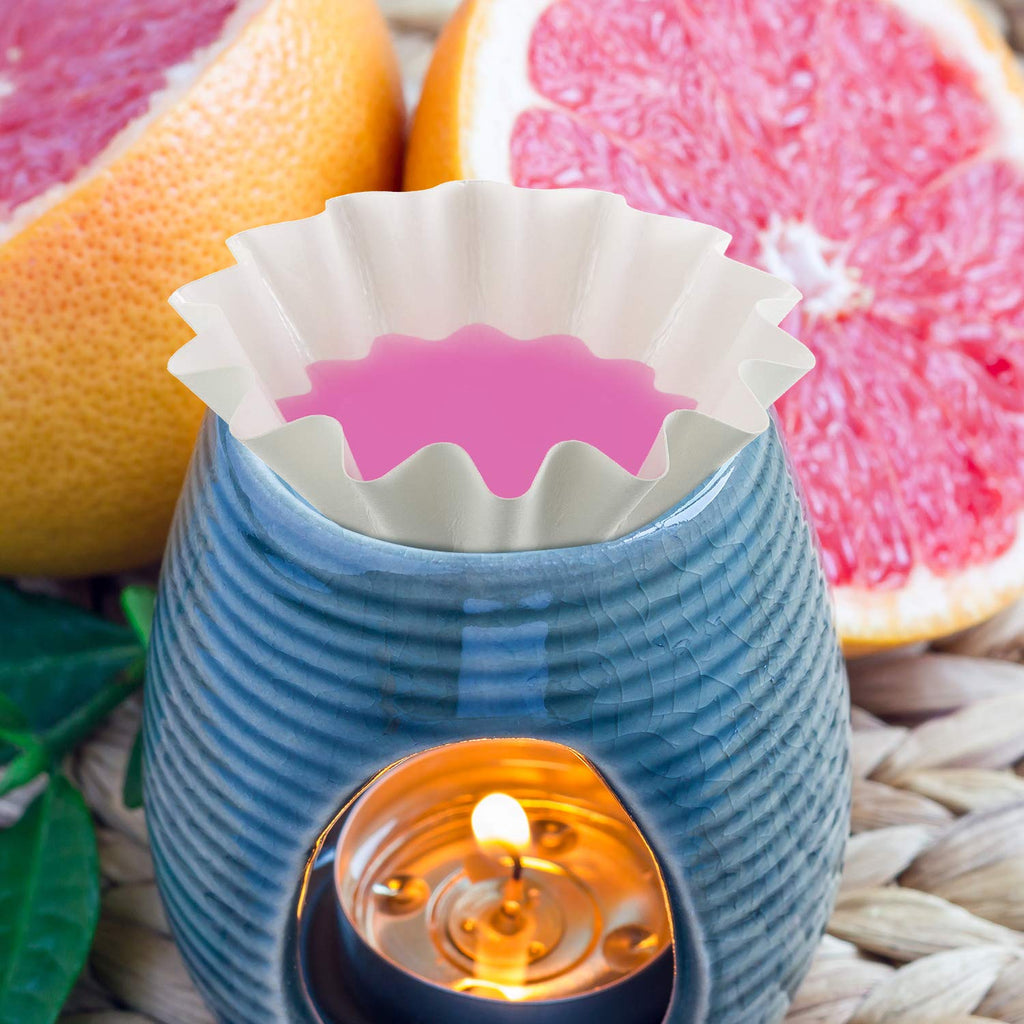 Boao Wax Melt Liners Reusable Leakproof for Any Wax Cubes Waxes Warmer Containers Cups for Scented Candle Plug in Warmers Electric Waxes Melters Burner(White,100 Pieces)