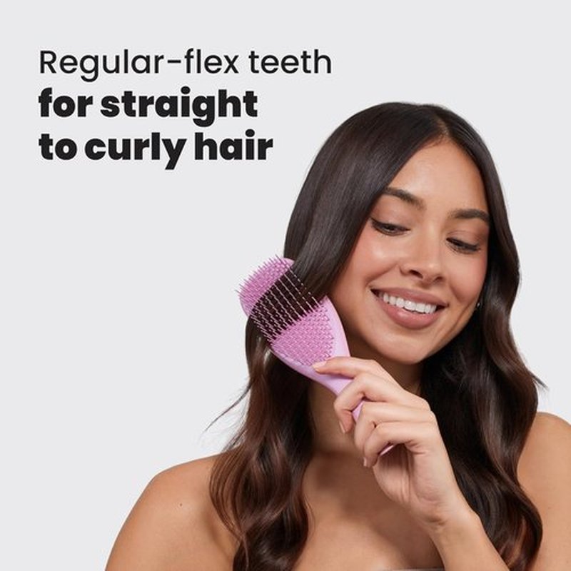 Tangle Teezer Ultimate Detangler Brush - Eliminates Knots & Reduces Breakage | Rosebud Color for Wet & Dry Hair