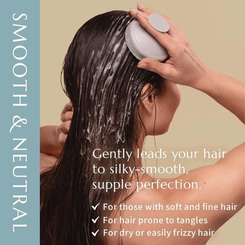 LIKOA Smooth Neutral Shampoo - Vegan & Halal Formula for Fine, Dry Hair | 500mL, White Floral Scent