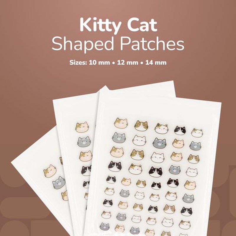 BioSwiss Pimple Patches, Kitty Cats Patch for Zits and Blemishes, Hydrocolloid Spot Stickers for Face and Skin, 100 Count