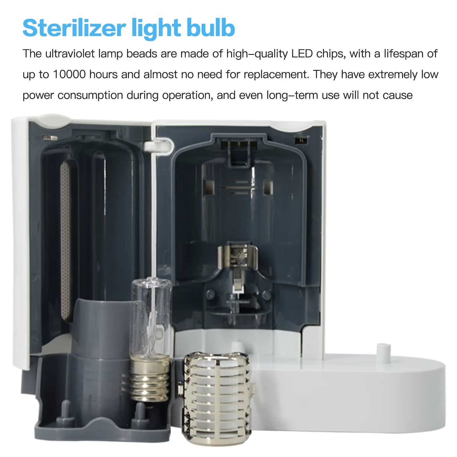 HX6160/D HX6150 HX6160 Replacement Bulb Compatible for Philips Sonicare 423502504290, 423502504291, 423509004221, 423509001561 Models