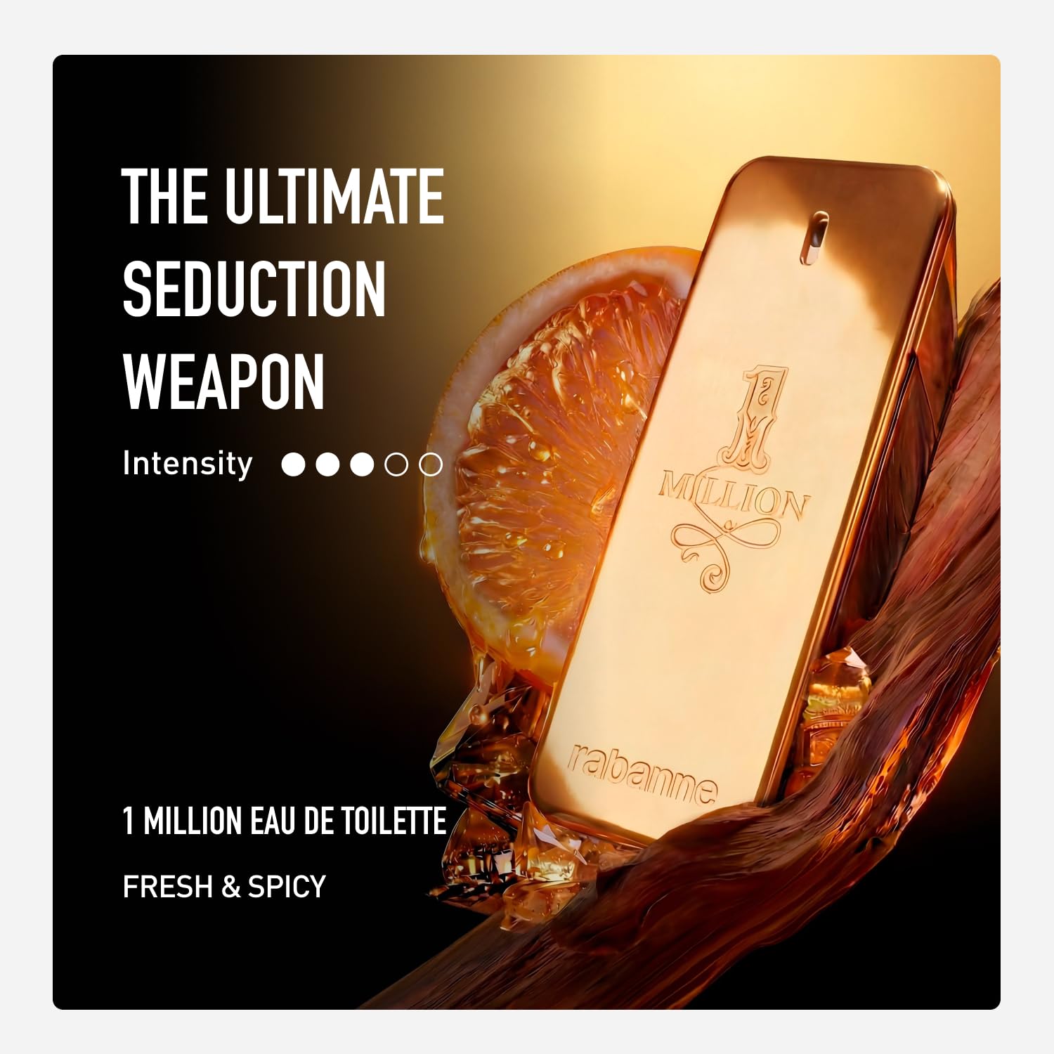 Rabanne 1 Million Lucky Gift Set for Men - Discover Long Lasting Woody Aromatic Eau de Toilette Fragrance + Shower Gel & Travel Cologne Spray - Father's Day, 3 Piece