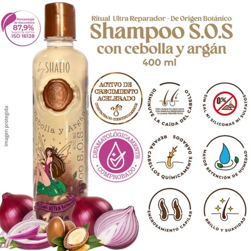 RITUALBOTANICO | S.O.S Growth Accelerator Kit - Onion & Argan Shampoo + Intensive PLEX Treatment with Banana & Avocado - 100% Colombian