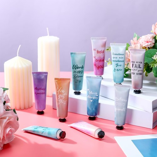 Leelosp 20 Pack Employee Appreciation Team Gift Bulk Travel Size Hand Cream Inspirational Natural Fragrance Hand Lotion Winter Thank You Gift for Women Teacher Nurse Coworker Staff Baby Shower