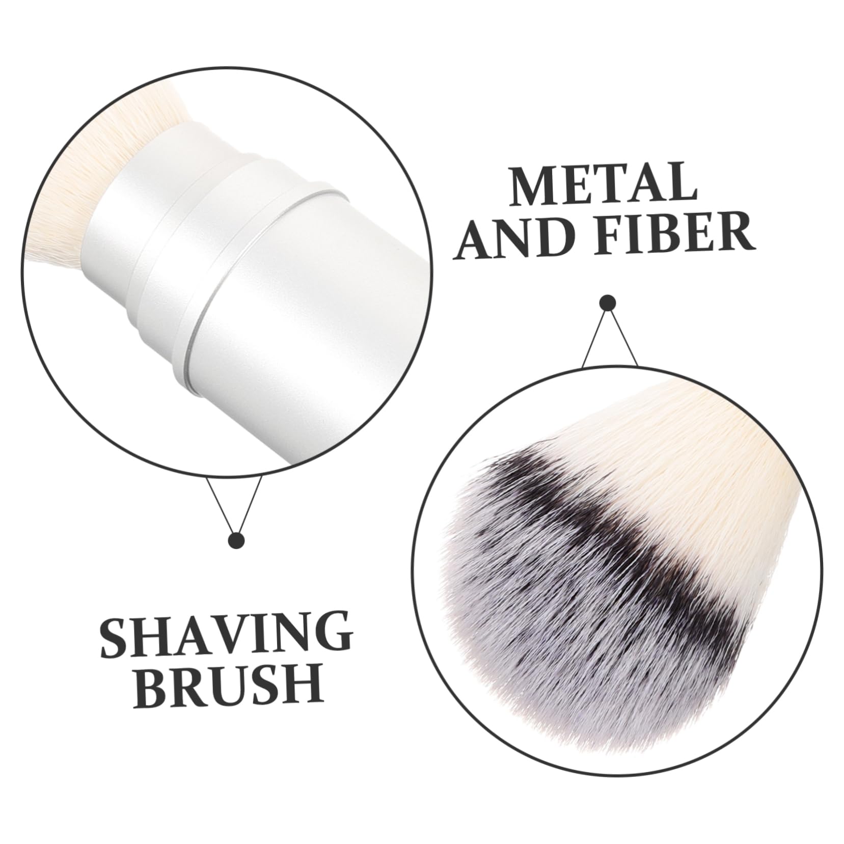 Men S Shaving Brush Portable Travel Beard Brush Lightweight Nylon Fiber Shave for Facial Hair Styling and Beard Cleansing 6.29X1.77X1.77 in