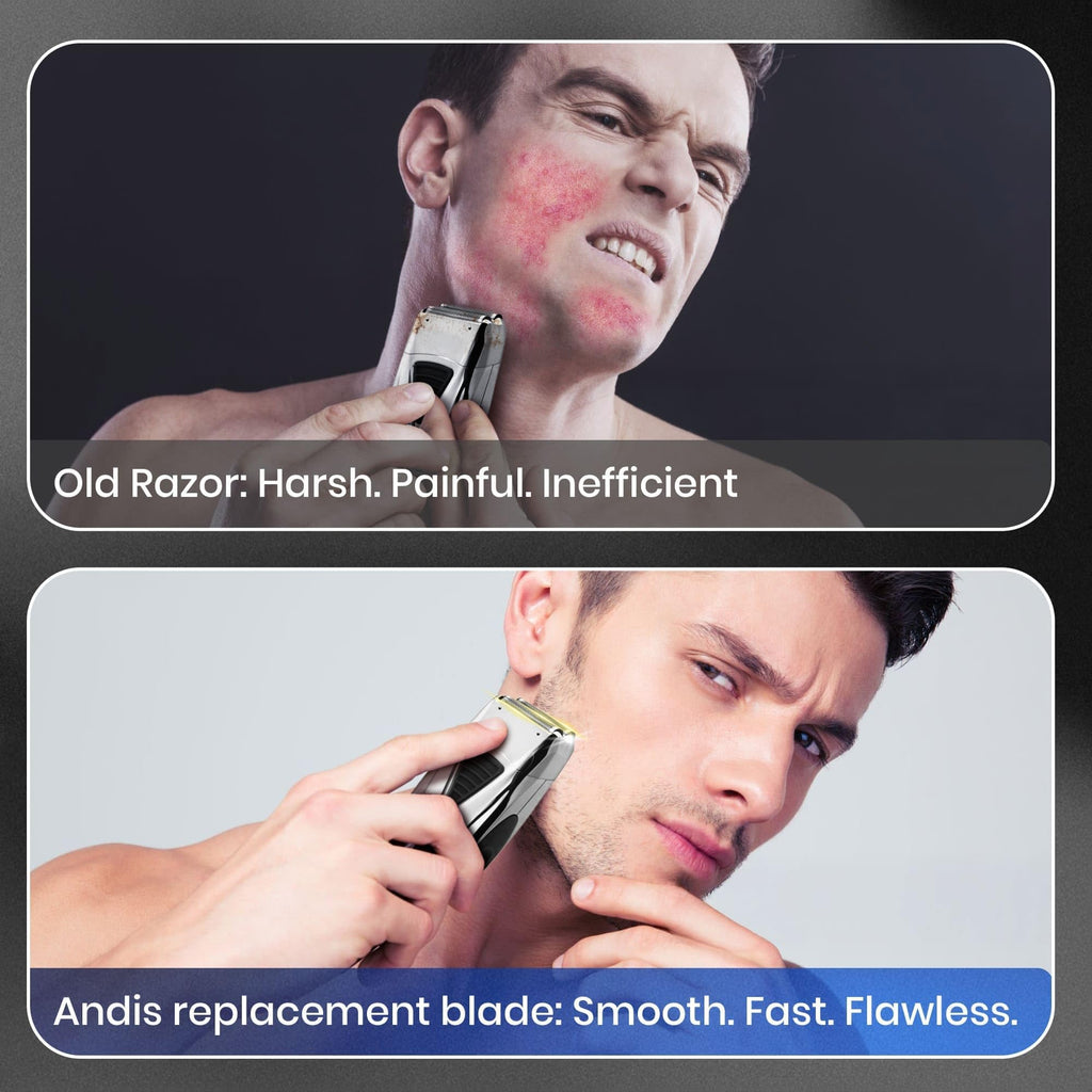 Replacement Foil and Blades Compatible with Andis Foil Shaver TS-1 TS-2