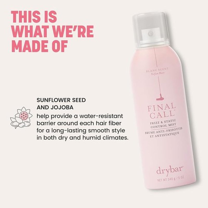 Drybar Final Call Frizz Control Mist - Tames Flyaways & Fights Frizz for Smooth, Shiny Hair