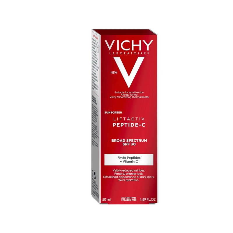 Vichy LiftActiv Peptide-C Face Sunscreen Moisturizer - SPF 30, Anti-Aging & Skin Brightening Cream
