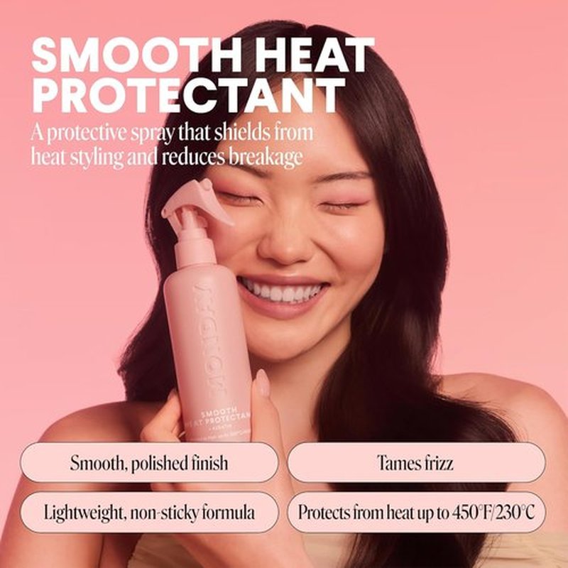 Monday Haircare Smooth Heat Protectant with Keratin - 6 oz | Pack of 2 for Polished, Sleek Hair