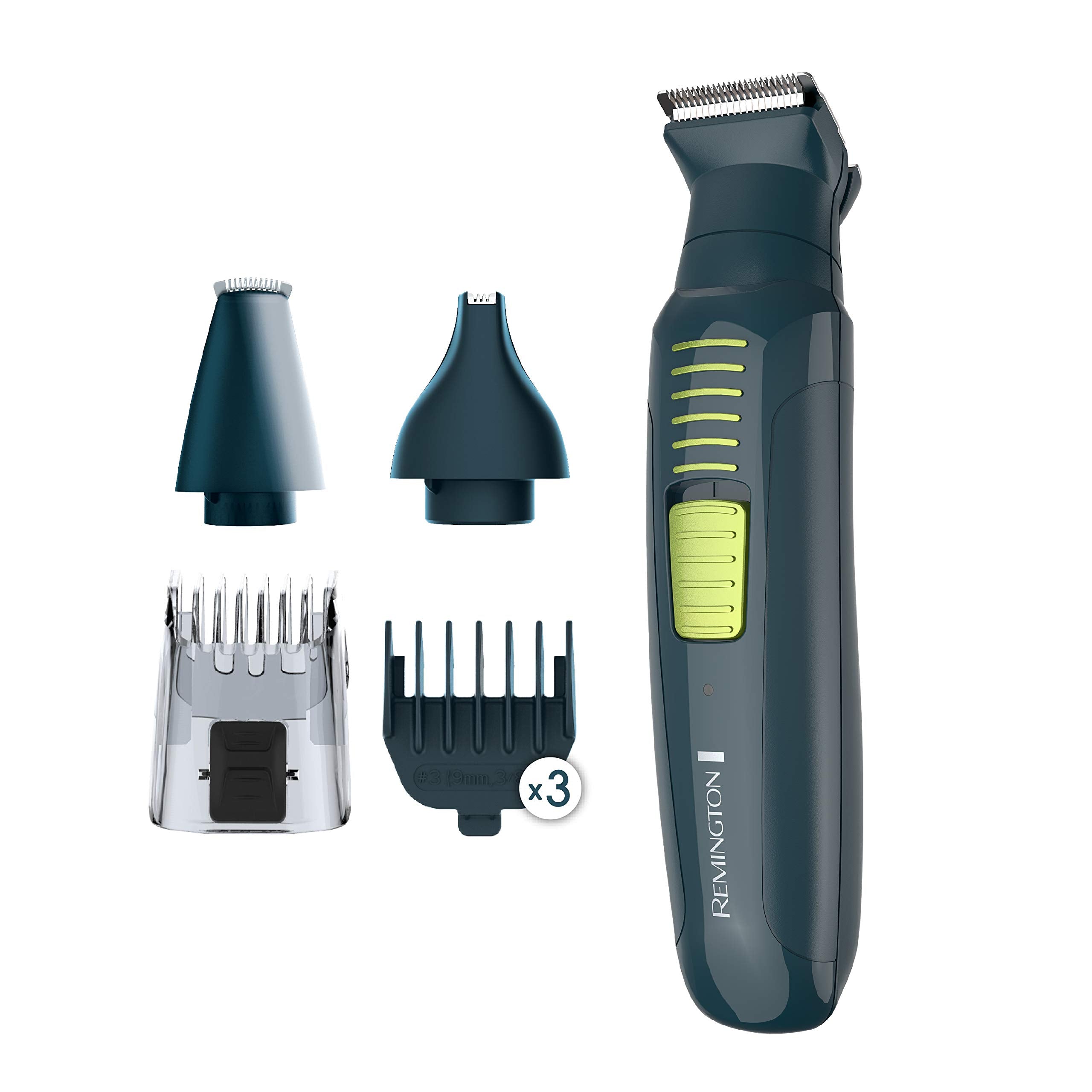 Remington Ultrastyle Total Grooming Kit, Rechargeable, Teal and Green