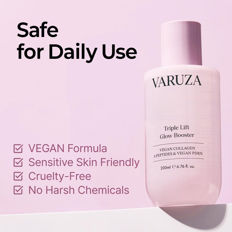 varuza Triple Lift Glow Booster Serum 200ml Vegan Collagen 8Peptides Vegan PDRN