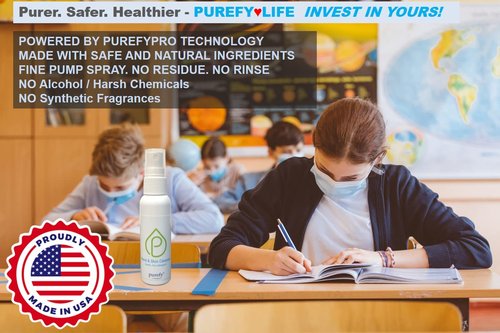 PUREFY Hand and Skin Cleanser (50ml, 6pk) - Hypoallergenic, Antimicrobial, Hypochlorous Technology, Great for Sensitive Skin; Promotes Natural Defense Against Eczema, Dermatitis, Acne.