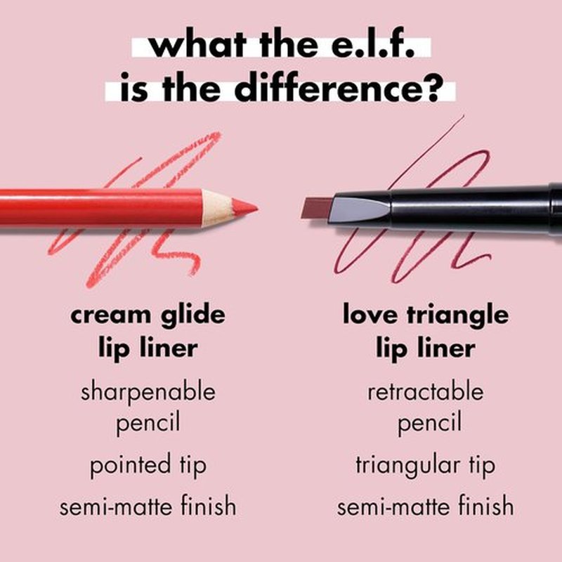 e.l.f. Cream Glide Lip Liner - Highly Pigmented Pencil for Shaping & Sculpting Lips | Mauve Aside, Vegan & Cruelty-Free