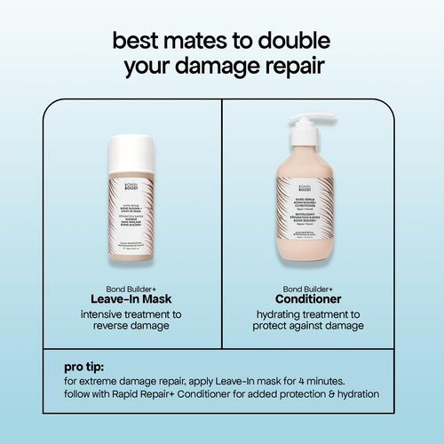 BONDIBOOST Rapid Repair Bond Builder + Conditioner for Damaged Hair [16.90 fl oz], Strengthen + Hydrate + Restores Hair Health with Deep Conditioning Treatment
