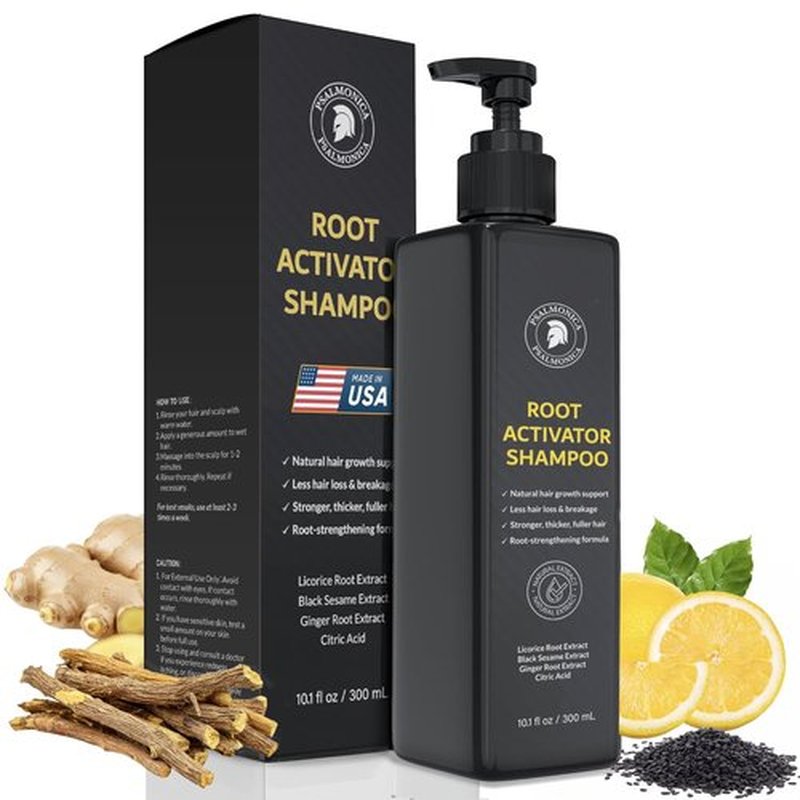 Root Activator Shampoo for Men: Made In USA - Hair Growth Shampoo for Hair Loss and Thinning Hair - Hair Loss RegrowthTreatments for Women Men (Herbal Blend Scent)