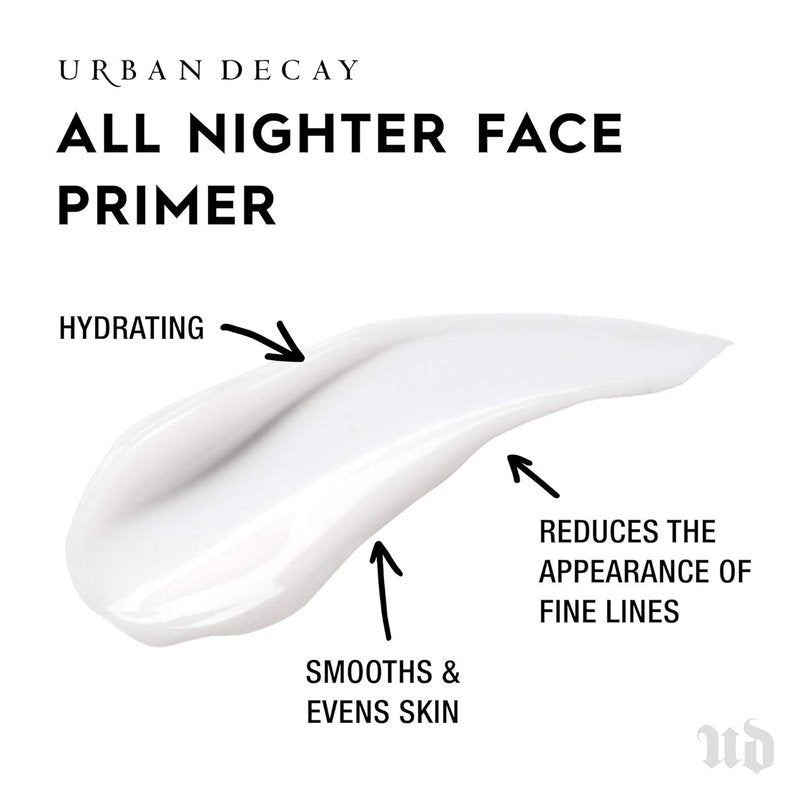 Urban Decay All Nighter Face Primer - Hydrating & Smoothing Base for Flawless Makeup | Lightweight & Vegan