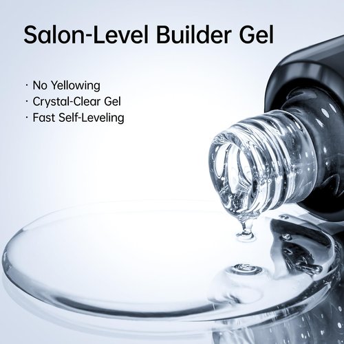 Love easy Hema Free Builder Gel for Nails Hypoallergenic & Odorless - Thickness Nail Strengthener & Extender | 28-Day Chip Resistance