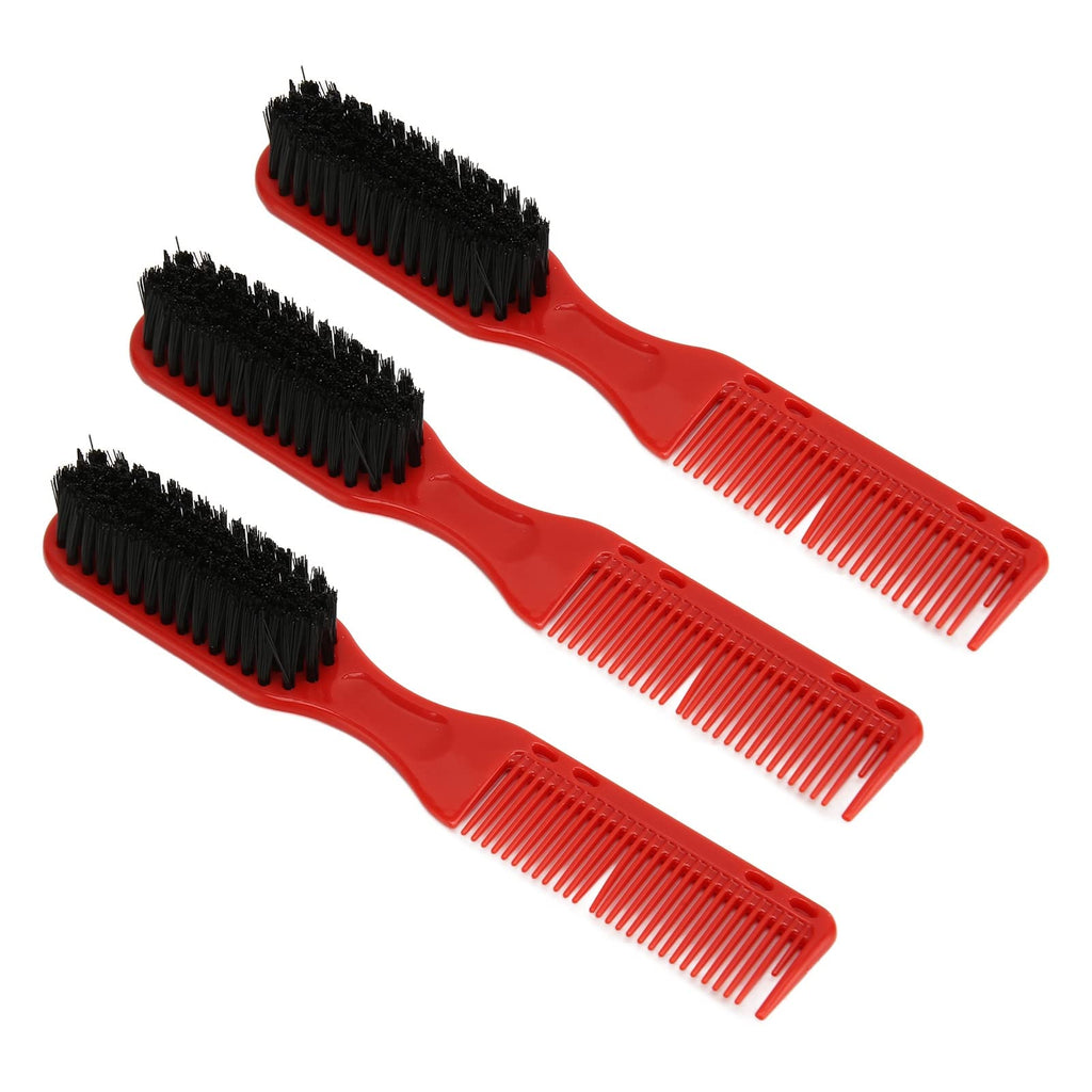 3-Piece Double-Ended Men's Hair & Beard Styling Brush Set – Multifunctional Haircut & Grooming Brushes