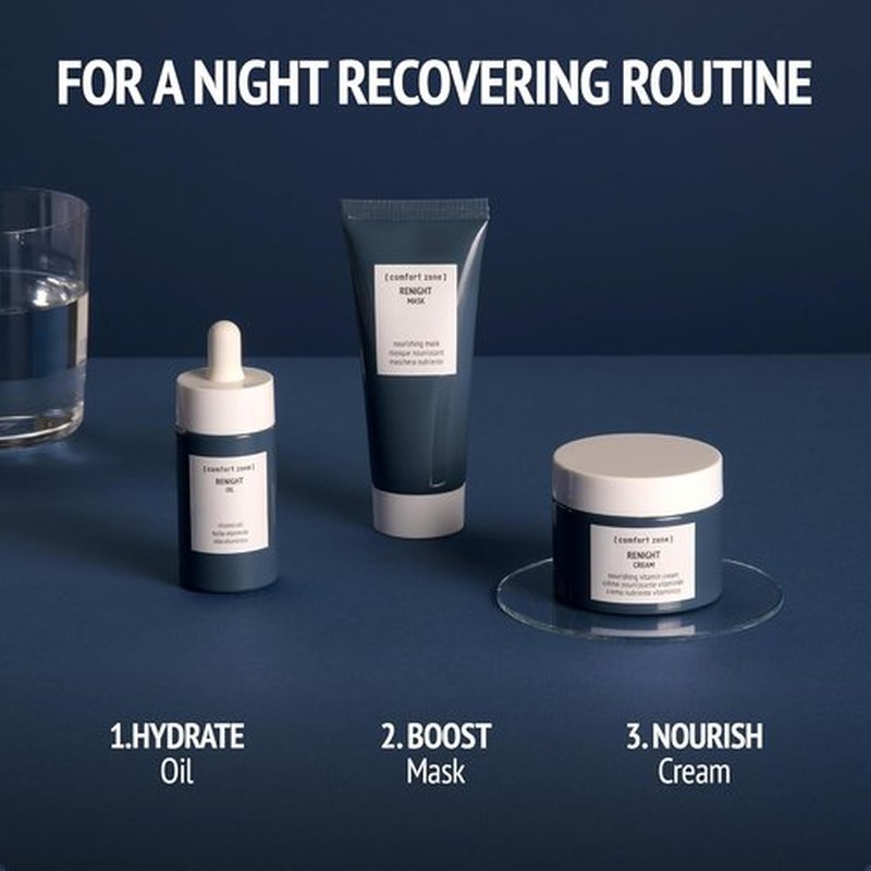 Comfort Zone Renight Nourishing Vitamin Cream - Hydrating Night Treatment for All Skin Types
