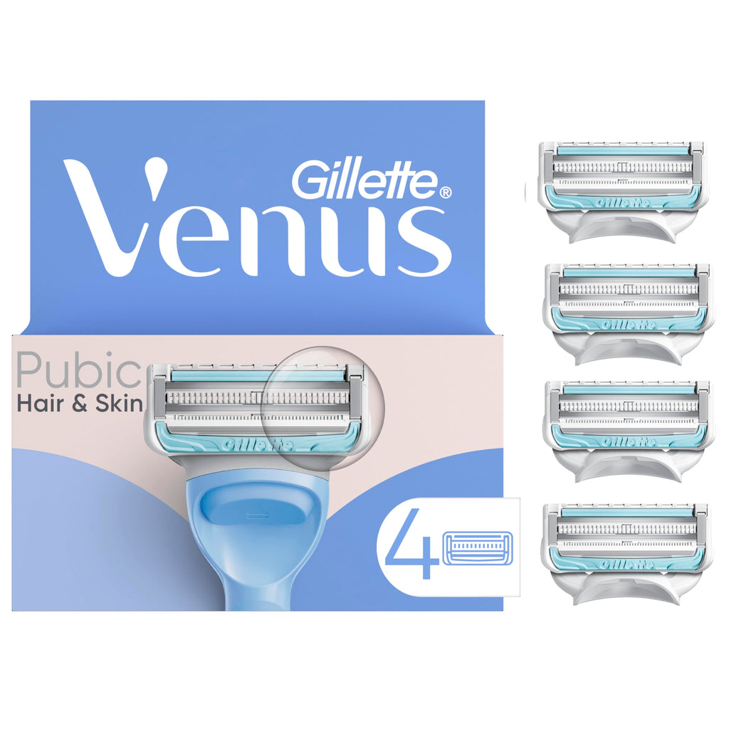 Gillette Venus Intimate Grooming Women's Razor Blade Refills, 4 CT