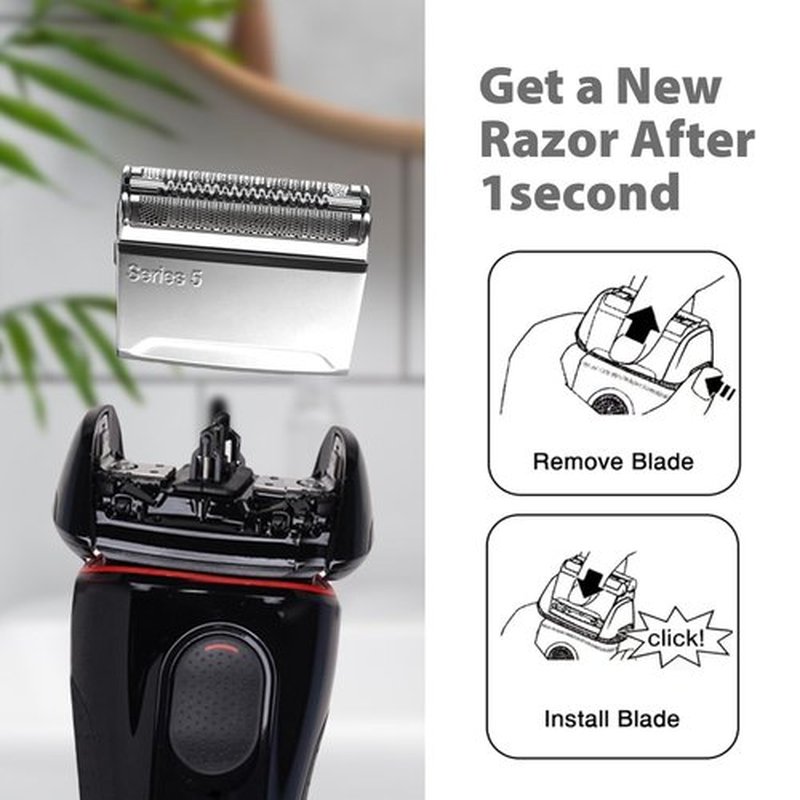 52S Series 5 Replacement Shaver Head - Compatible with Series 5 Razor Models S5 5190cc, 5090, 5020