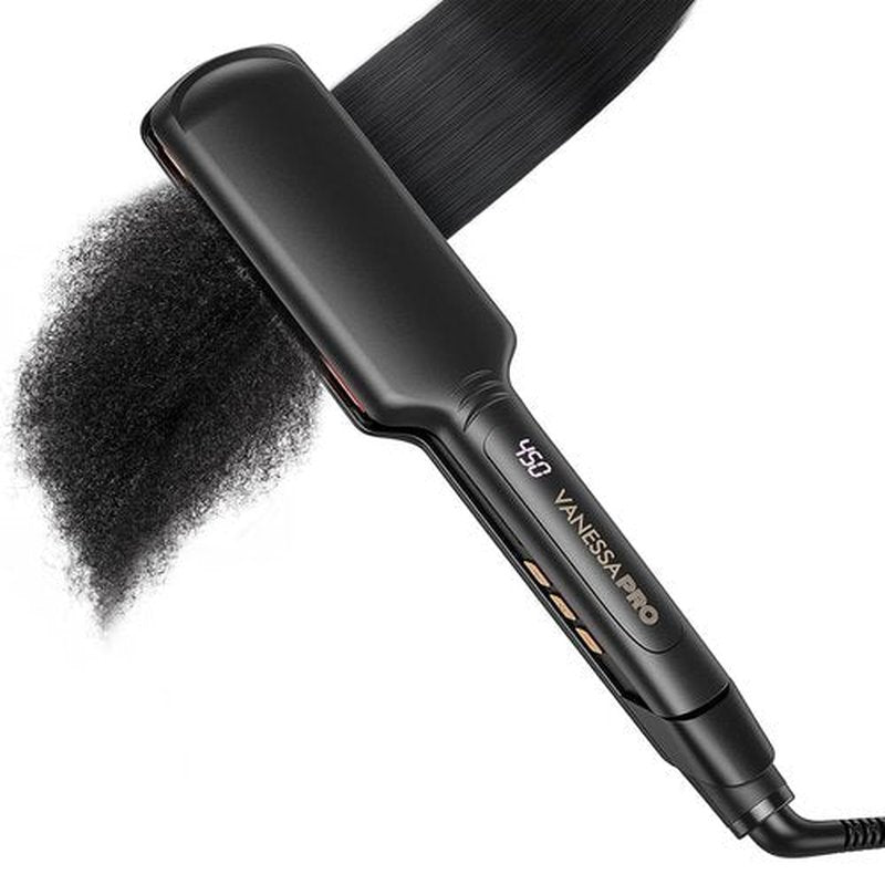 **Skiennix Titanium Flat Iron | 2-Inch Wide Plate Hair Straightener for Thick Natural Hair**
