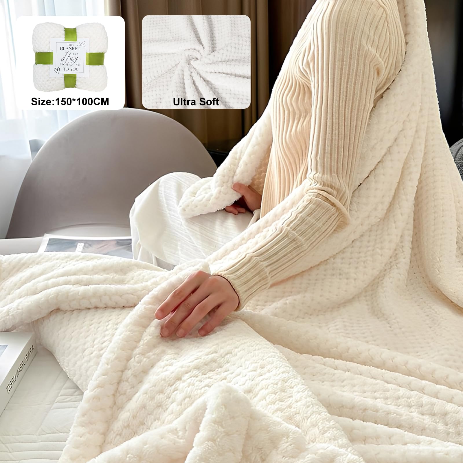 11 PCS Birthday Gifts for Women, Get Well Soon Gifts Baskets for Women Self Care Gifts, Spa Care Package After Surgery Thinking of You Sympathy Gift,Gift for Sick Friends Mom w/Blanket