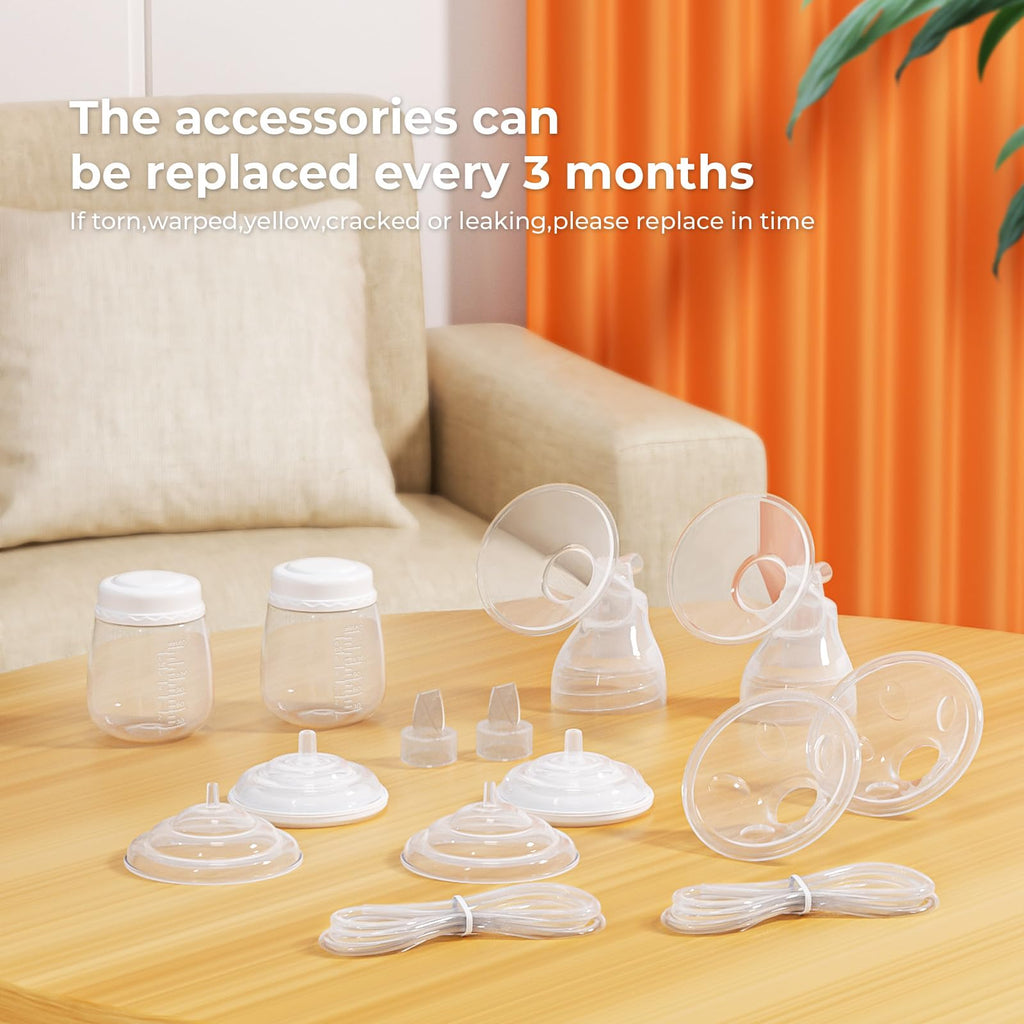 Breast Pump Parts Compatible with Spectra Bottles for Pumping Spectra Replacement Pump Parts Pump Bottles, Breast Pump s1/s2/9 Plus, Not Original Accessories, 2 Count