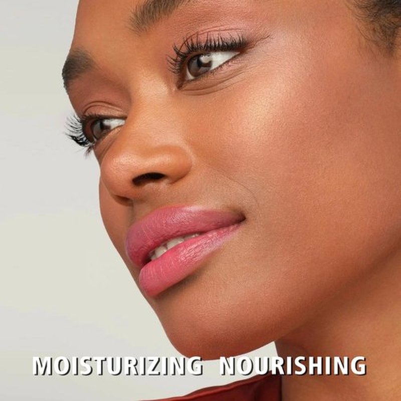 MAKI YIKA Moisture Lipstick - Hydrating Nude Pink Lip Color for Dry Lips | Juicy Finish, MA073 Bare Soul