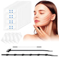 ANTIVP 160PCS Face Lift Tape Invisible Face Tape Neck Lift Tape Lifting Instantly With String, Anti Wrinkle Facial Patches V-Shaped for Facial Wrinkles, for Dounle Chin Forehead Skin